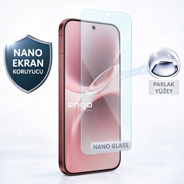 Engo Vivo V70 Uyumlu 9H Şeffaf Nano Parlak V2538 Ekran Koruyucu