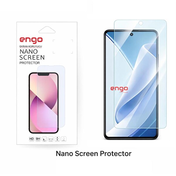 Engo General Mobile 26 Pro 5G Uyumlu 9H Nano Şeffaf Ekran Koruyucu