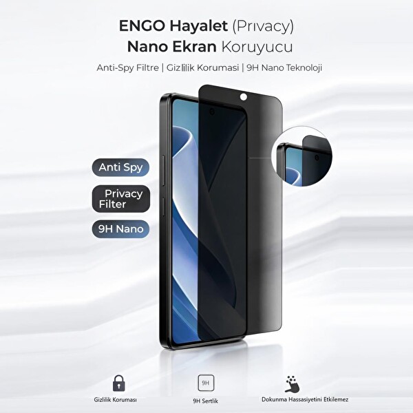 Engo General Mobile 26 Pro 5G Uyumlu 9H Nano Hayalet Ekran Koruyucu