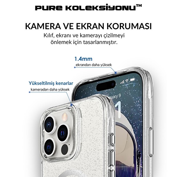 Bix iPhone 16 Pro MagSafe Simli Kılıf Shock Pocket Darbe Emici Teknolojili Çizilmeye Dayanıklı 8