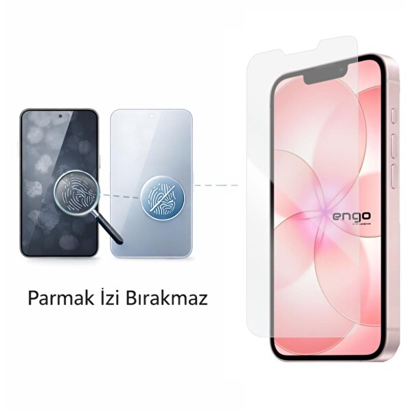 Engo iPhone 17E Uyumlu 9H Nano Şeffaf  6.1 Mat Ekran Koruyucu 5
