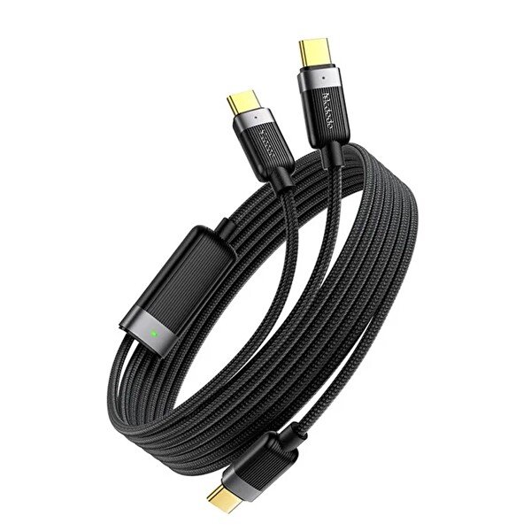 Mcdodo CA-7380 100W Typec Çift USB-C Manyetik Sarılabilir Şarj Kablosu 1.5 M