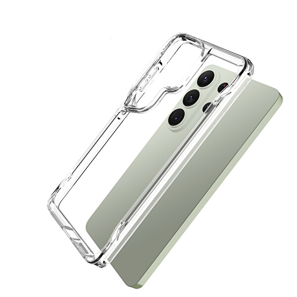 Lopard Samsung Galaxy S26 Ultra Arkası Sert Kapak Şeffaf Darbe Korumalı Telefon Kılıfı T-Max Kapak Şeffaf