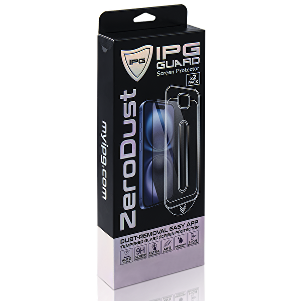 IPG Zero Dust iPhone 17e İçin Otomatik Toz Giderici Temperli Cam Aplikatör ile Kabarcıksız Kolay Montaj