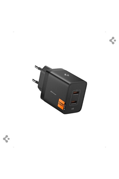 Spigen Essential Wall Charger 47W Usb-C Hızlı Şarj Adaptörü Siyah ACH09457