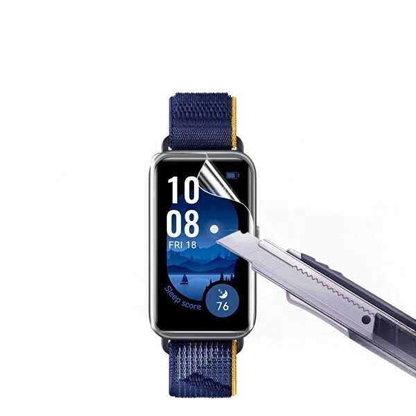 Rova Huawei Band 11 Pro Uyumlu 3 Adet Şeffaf Ultra koruyucu Nano Jelatin