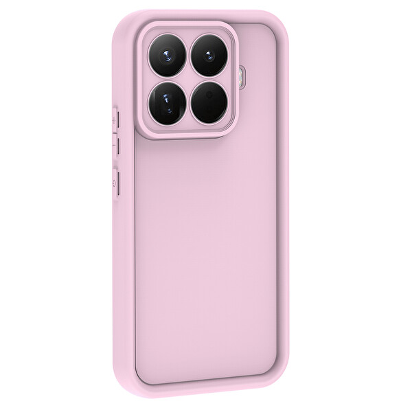 Başkenttekno Xiaomi 15T Pro Uyumlu Kılıf Kamera Korumalı Ananas Kapak Pembe