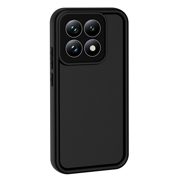Başkenttekno Xiaomi 15T Uyumlu Kılıf Kamera Korumalı Ananas Kapak Siyah