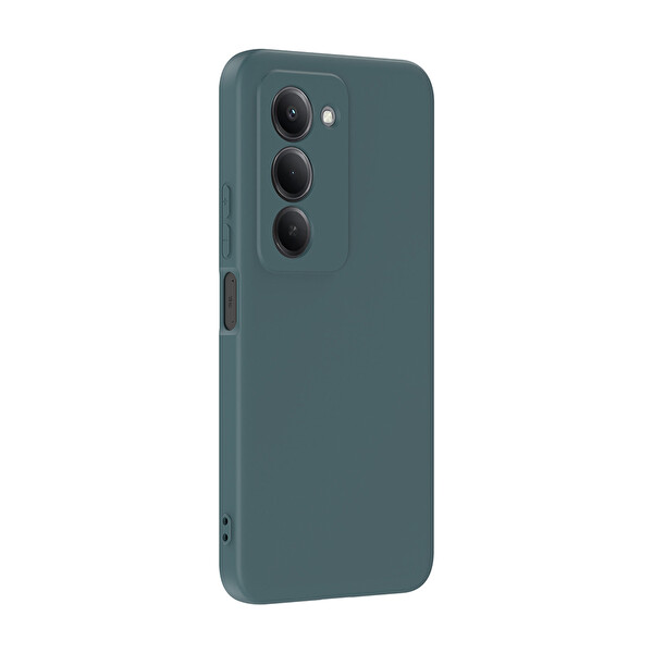 Başkenttekno Xiaomi Redmi 15 Uyumlu Kılıf Kamera Korumali Mara Lansman Kapak Koyu Yeşil