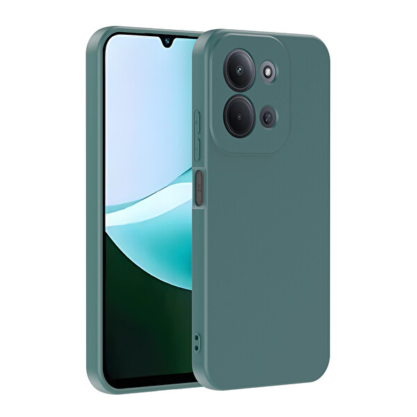 Başkenttekno Xiaomi Redmi 15C Kılıf Kamera Korumali Mara Lansman Kapak Koyu Yeşil