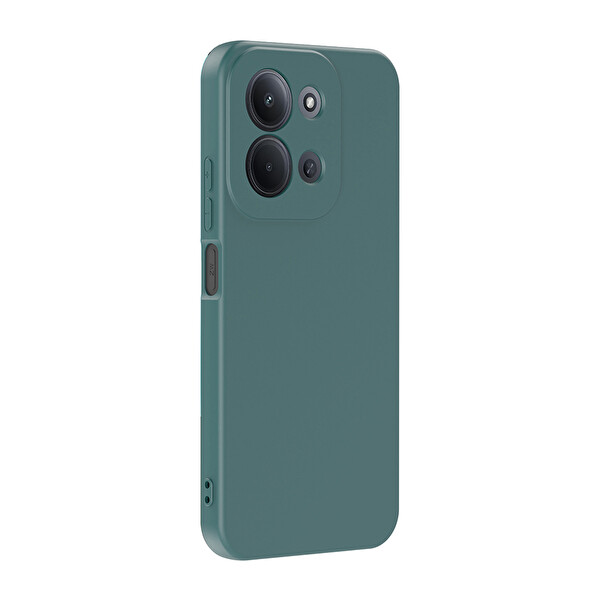 Başkenttekno Xiaomi Redmi 15C Kılıf Kamera Korumali Mara Lansman Kapak Koyu Yeşil