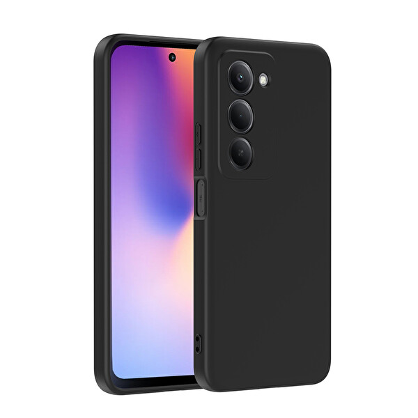 Başkenttekno Xiaomi Redmi 15 Uyumlu Kılıf Kamera Korumali Mara Lansman Kapak Siyah 