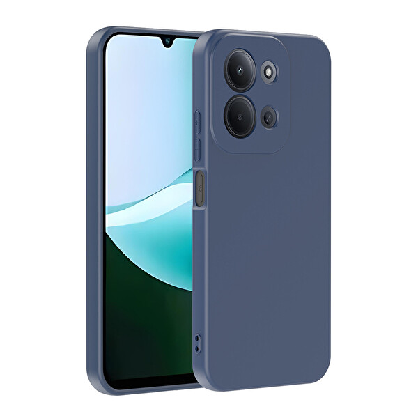 Başkenttekno Xiaomi Redmi 15C Kılıf Kamera Korumali Mara Lansman Kapak Lacivert 
