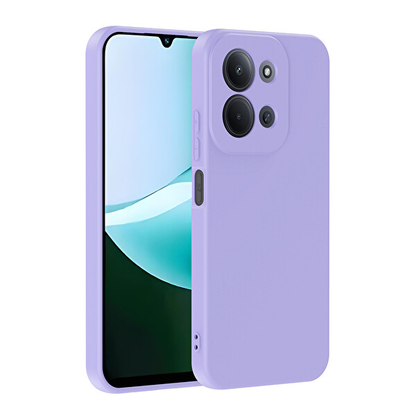 Başkenttekno Xiaomi Redmi 15C Kılıf Kamera Korumali Mara Lansman Kapak Lila