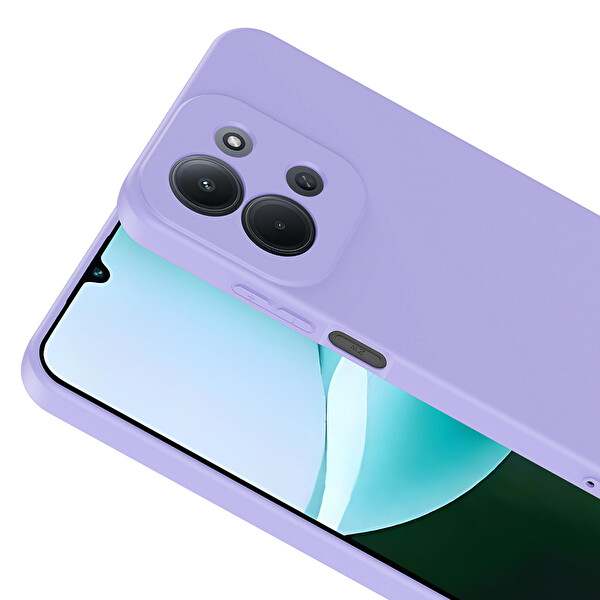 Başkenttekno Xiaomi Redmi 15C Kılıf Kamera Korumali Mara Lansman Kapak Lila
