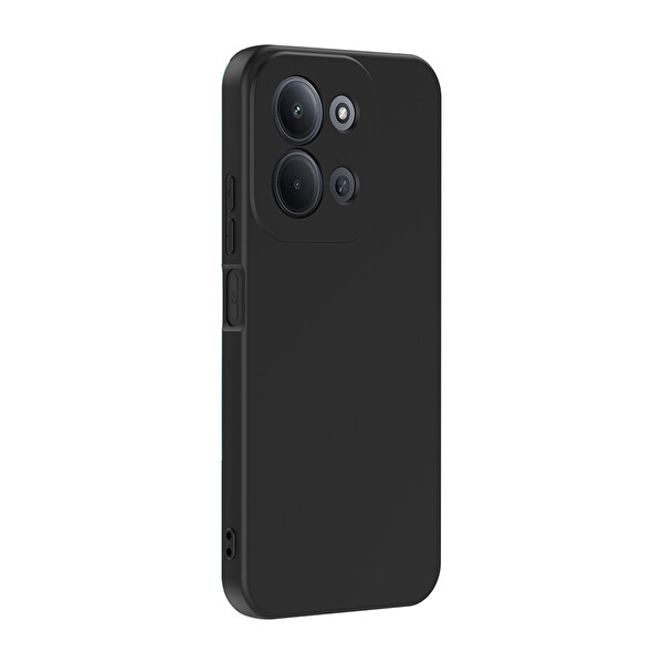 Başkenttekno Xiaomi Redmi 15C Kılıf Kamera Korumali Mara Lansman Kapak Siyah