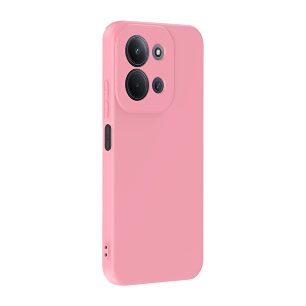 Başkenttekno Xiaomi Redmi 15C Kılıf Kamera Korumali Mara Lansman Kapak Açık Pembe
