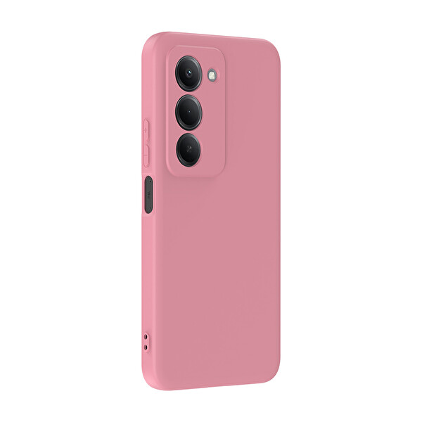 Başkenttekno Xiaomi Redmi 15 Uyumlu Kılıf Kamera Korumali Mara Lansman Kapak Pembe