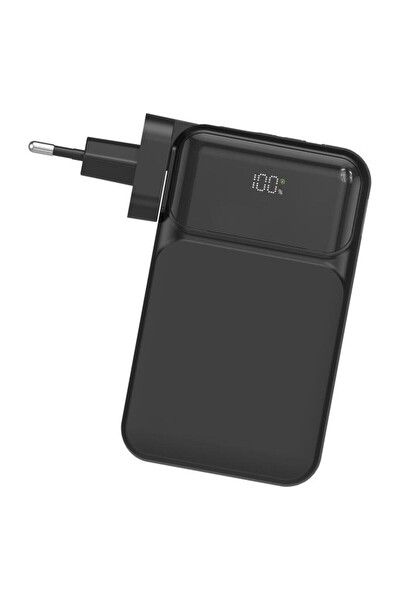 Başkenttekno 1027 20000 Mah Type-C Lightning 22.5 W Hızlı Şarj Dijital Göstergeli Powerbank