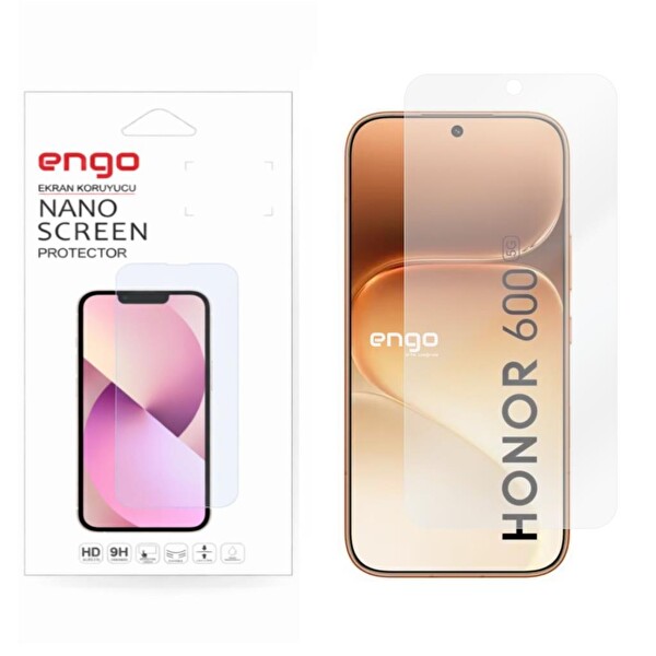 Engo Honor 600 Mat Ekran Koruyucu 9H Nano Şeffaf 6.57 6