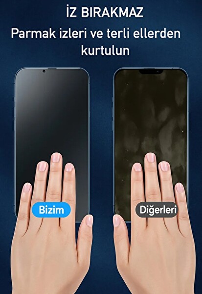 Teknoparkta iPhone 16 Pro Uyumlu Mat Ekran Koruyucu Seramik Nano Tam Kaplar