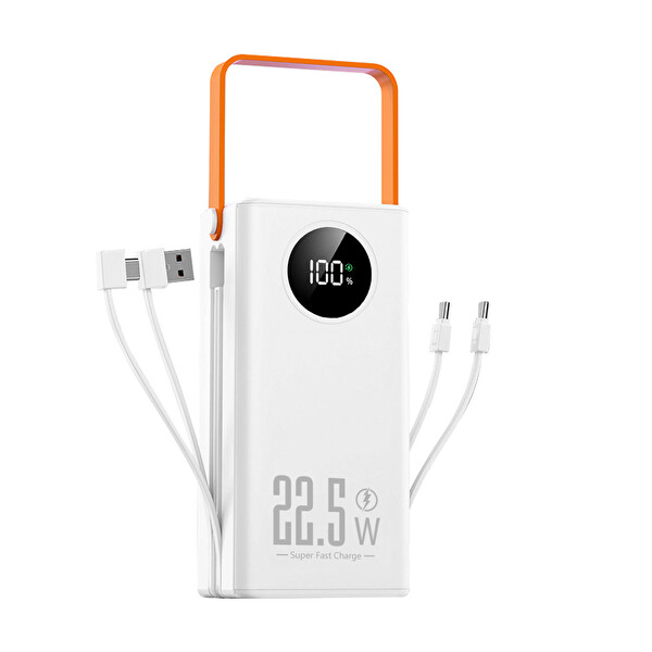 Çeşithane 22.5W Hızlı Şarj LED Ekran Type-C Çoklu Çıkış 60.000 mAh Powerbank