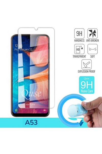 Teknoparkta Samsung A53 Ekran Koruyucu Nano Kırılmaz Cam Tam Kaplayan