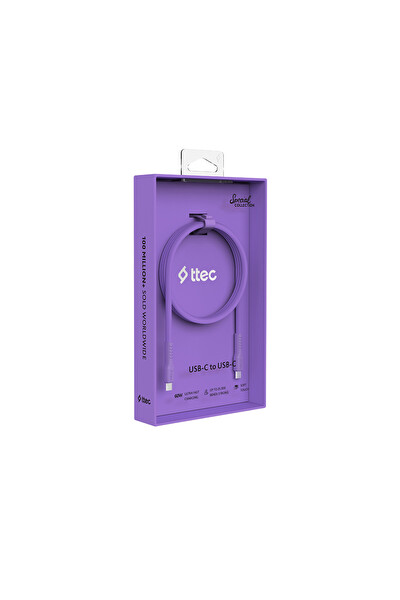 Ttec 2DK59 Type-C kablo USB-C - USB-C 120 CM 60W PD/QC Hızlı Şarj ve Data Kablosu
