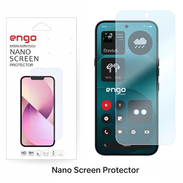Engo Nothing Phone 4a Pro Ekran Koruyucu 9H Nano Şeffaf