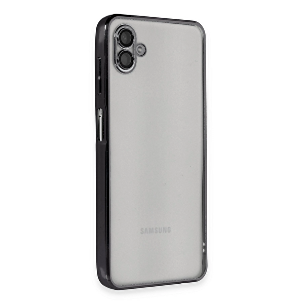 Samsung Galaxy A04 Kılıf Razer Lensli Silikon - Siyah TdrTR