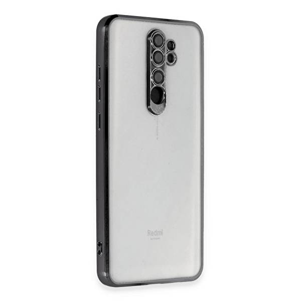 Xiaomi Redmi Note 8 Pro Kılıf Razer Lensli Silikon - Siyah TdrTR