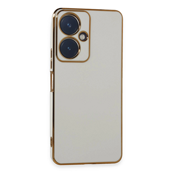 Vivo Y27 Kılıf Volet Silikon - Beyaz TdrTR