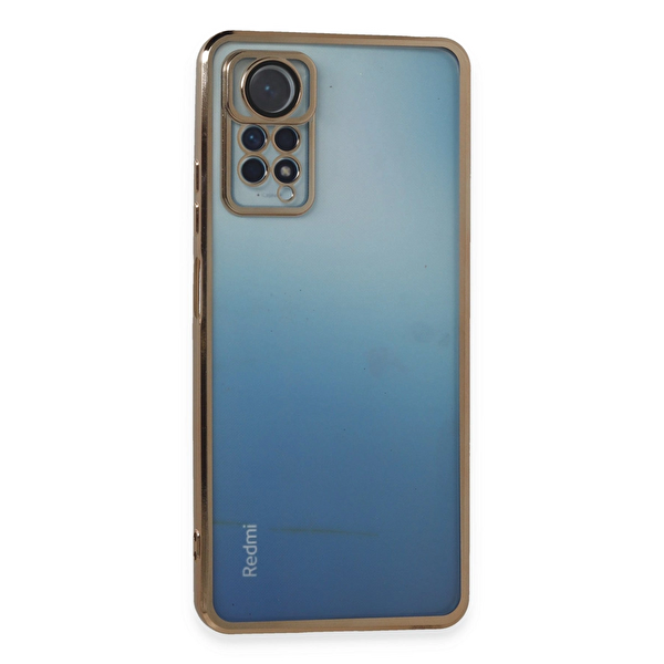 Xiaomi Redmi Note 11 Pro Kılıf Razer Lensli Silikon - Gold TdrTR