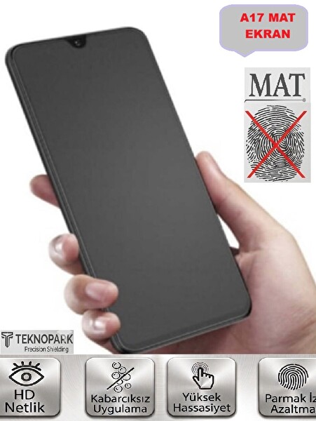Teknoparkta Samsung A17 Uyumlu Seramik Nano Tam Kaplar Mat Ekran Koruyucu