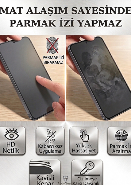 Teknoparkta Samsung A17 Uyumlu Seramik Nano Tam Kaplar Mat Ekran Koruyucu