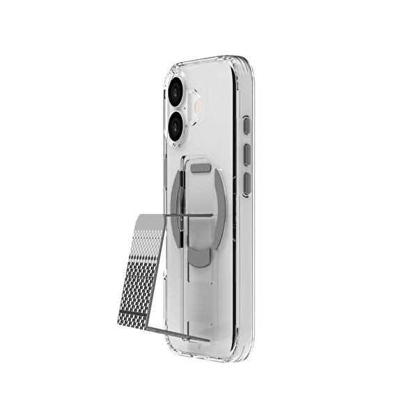 Piili iPhone 17 Steady Carbon Magsafe Kılıf Gri