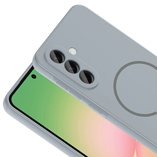 Başkenttekno Samsung Galaxy A26 Meta Lansman M-Safe Kamera Korumalı içi Kadife Silikon Kılıf