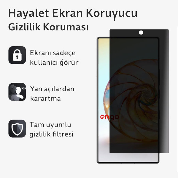 Engo ZTE Nubia Z60 Ultra 9H Nano Şeffaf Hayalet Ekran Koruyucu
