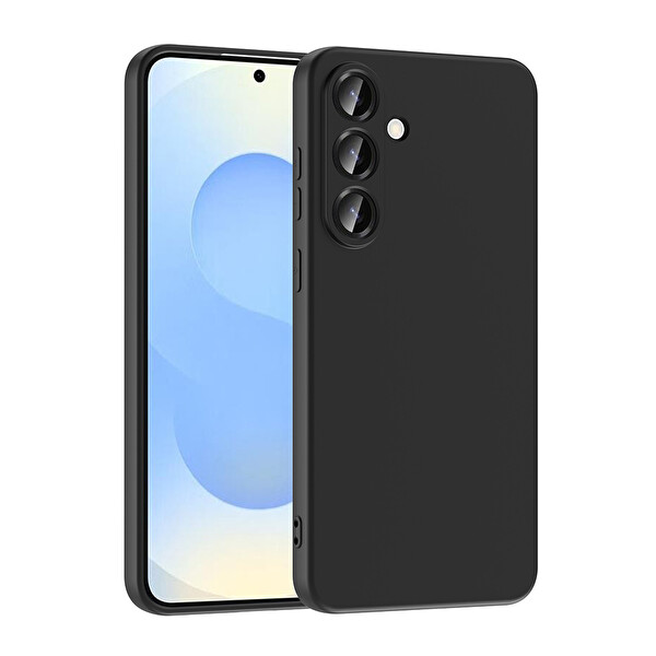 Başkenttekno Samsung Galaxy S25 FE Kamera Korumali Mara Lansman Kılıf Siyah