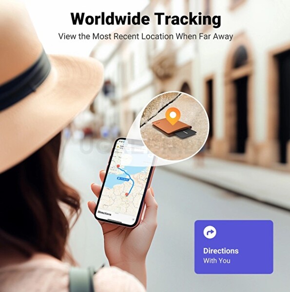 Ugreen 45298 CM817 IP68 Smart Finder FineTrack Slim Akıllı Konum Belirleyici
