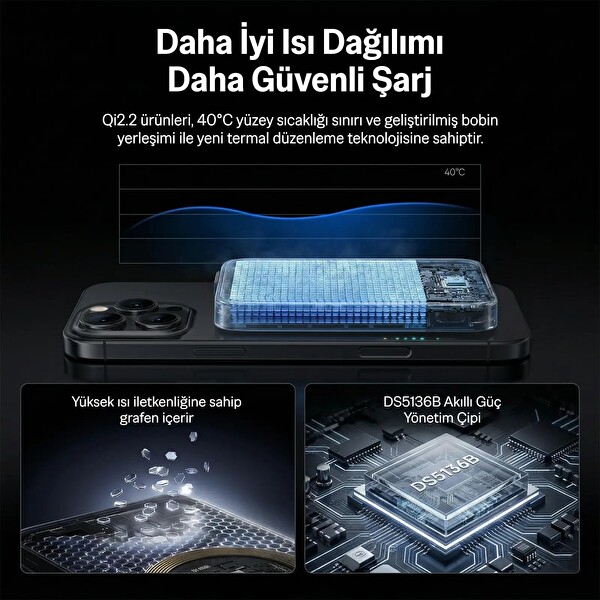 Bix PB121 25W Qi2.2 Kablosuz Magsafe PD 3.0 10000mAh Semi-Solid Bataryalı USB-C Kablolu Powerbank Turuncu