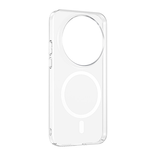Başkenttekno Xiaomi 17 Ultra Uyumlu Kamera Korumalı MagSafe Şarj Özellikli Şeffaf Sararmaz London Sert Plastik Kapak
