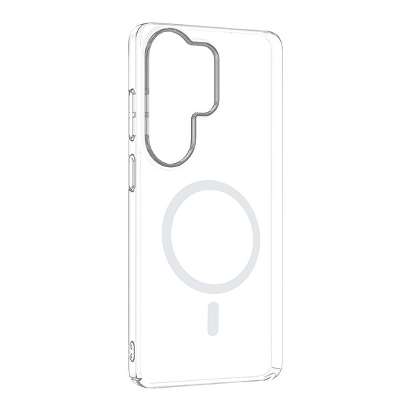 Başkenttekno Samsung Galaxy S26 Ultra Uyumlu Kamera Korumalı MagSafe Şarj Özellikli Şeffaf Sararmaz London Sert Plastik Kapak