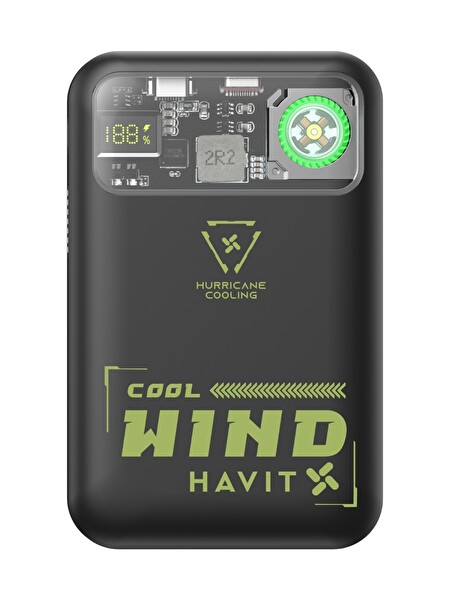 Havit PB5232 10000MAH Manyetik Magsafe 20W Soğutma Fanlı Powerbank