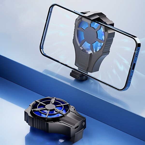 HADRON HDX4388 Klipsli Bataryalı Led Işıklı Telefon Soğutucu Fan