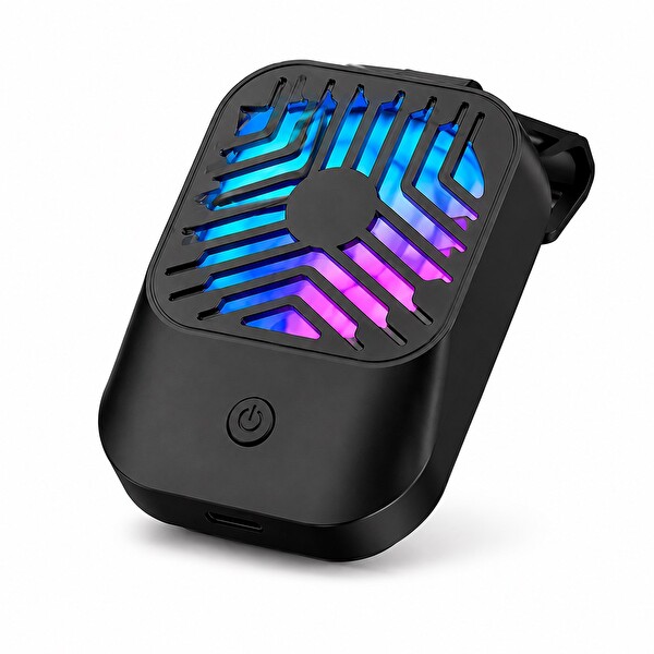 Hadron HDX4389 Klipsli Dahili Bataryalı Led Işıklı Telefon Soğutucu Fan