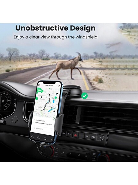 Ugreen 20559 LP405 Vantuzlu Araç Telefon Tutucu Siyah