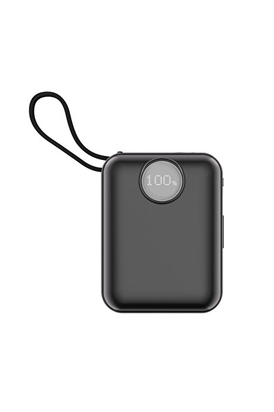 Dexim DCA0070 10.000 mAh 45W Lightning Type-C Kablolu Taşınabilir Şarj Cihazı
