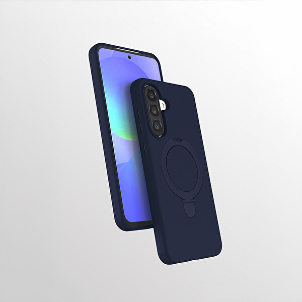 Başkenttekno Samsung Galaxy A56 Kılıf Kablosuz Şarj Özellikli Standlı Samara Kapak