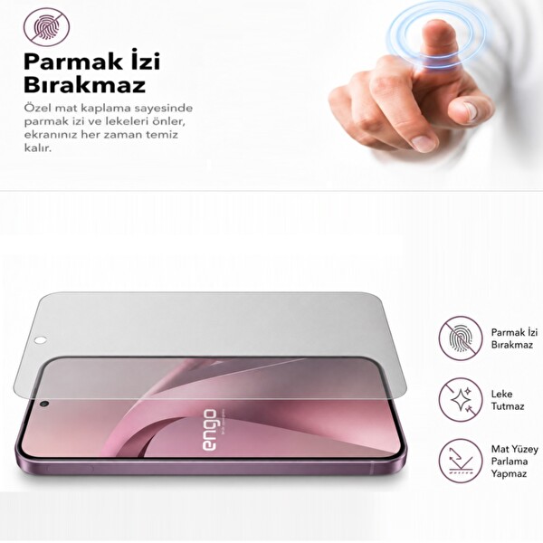 Engo Xiaomi 17T Mat Ekran Koruyucu 9H Nano Şeffaf 6.59 inç